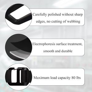 LXLVOUEG G Hook Buckles Tactical <b>Adjustable</b> Webbing G Shaped Wave Buckle With <b>Adjustable</b> Spring Door G Clip Backpack <b>Strap</b> - Product Image 5