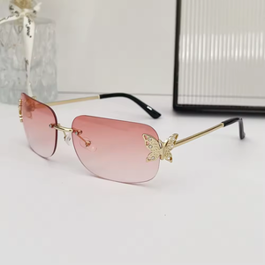 Gafas de Sol Estilo Mariposa con Lentes de Corte Pop, Degradado Ultra UV400, Logotipo Personalizado, Gafas de Mujer, Gafas de Lujo - Product Image 6