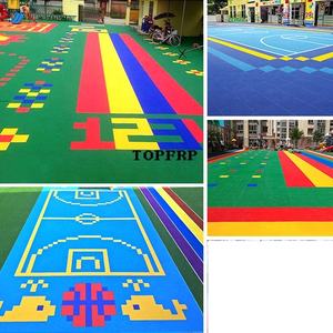 Tenis Cancha de baloncesto PP Azulejo de piso entrelazado Suelo de plástico para exteriores - Product Image 6