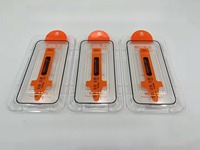 9H 0.33mm Kit d'outils d'installation 3D 2.5D sans poussière Protecteur d'écran en verre trempé pour iPhone 15 16 Plus 13 14 Téléphones mobiles