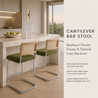 Chaises de salle à manger style ferme, chaises de cuisine en tissu, pieds en métal chromé noir, dossier en rotin canné, application hôtelière, stable