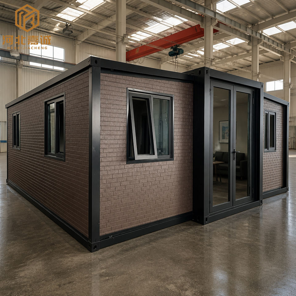 Modular Changing Booths 20ft Wood Grain Expandable Container House Customized Prefabricated ...