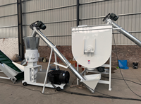 Nouvelle machine à granulés d'aliments pour volailles 1-3T/H, haute performance, construction en fonte triphasée, moteur en cuivre pur, diesel/électrique