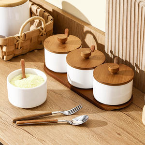 Juego de tarros de cerámica para condimentos de cocina, botella creativa, juego de tarros de cerámica a prueba de humedad para el hogar, venta al por mayor. - Product Image 2