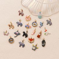 Nouveauté 2026 – Breloques et pendentifs personnalisables en acier inoxydable plaqué or 18 carats PVD, motifs animaux, donuts, coquillages et chats, pour la fabrication de bijoux