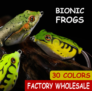 Nhà Máy TOPLURE 50 Mét 9 Gam 55M 12 Gam Top Nước Bionic Mềm Frog Fishing Lures Silicone Nhân Tạo Mô Phỏng Ếch Cá Lure Bait - Product Image 2