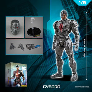 Figura de Acción de <span class=keywords><strong>Cyborg</strong></span> de la Serie <span class=keywords><strong>DC</strong></span> - Figura de Acción Original y Auténtica a Escala 1/9, 19.5cm/7.6in, con Muchos Accesorios, Juguete Coleccionable - Product Image 2