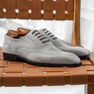 Chaussures habillées Oxford à bout pointu en faux daim violet, à lacets, couleur unie, style professionnel, toutes saisons, semelle extérieure en caoutchouc, livraison directe - Product Image 4