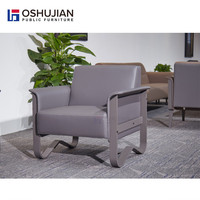 Meubles de bureau, canapé de bureau moderne en cuir, ensemble de canapés exécutifs uniques