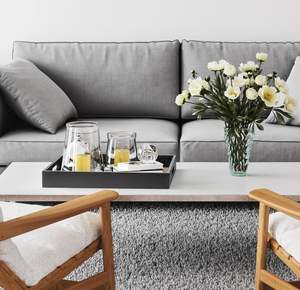 <span class=keywords><strong>Plateau</strong></span> <span class=keywords><strong>de</strong></span> rangement multifonctionnel rectangulaire en bois <span class=keywords><strong>de</strong></span> grande taille avec poignées pour la cuisine, le salon, le rangement des boissons - Product Image 4