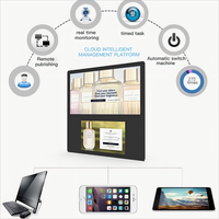 Écran publicitaire numérique LCD mural 10,1/13,3/15,6 pouces 2+16G USB avec lecture en boucle, tablettes Android pour ascenseurs