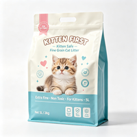 Sac en plastique pour litière pour chat, design personnalisé, bonne étanchéité à l'air, anti-corrosion, pour le stockage et la présentation des produits pour animaux de compagnie