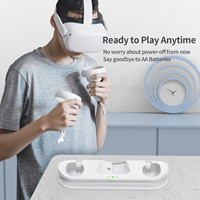 Contrôleurs VR haute vitesse et station de charge pour casque avec kit de batterie pour OQ2