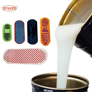 SOLLYD RG-2661 Silicone Screen Printing Ink Manufacturer Anti-Slip Soft 3D Round Efffect Silicone Ink For SOCKS WEBBING GLOVES