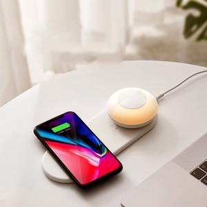 Lámpara de Mesa 2 en 1 con Carga Inalámbrica para Teléfonos Móviles, Lámpara de Noche para Mesita de Noche, Sensor de Movimiento Corporal, Lámpara de Escritorio LED con Carga USB para Dormitorio - Product Image 3