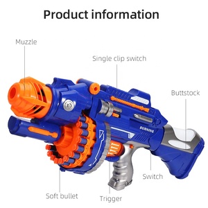 Pistola de Juguete para Niños, Pistola de Francotirador Electrónica Automática, Pistola de Airsoft con Balas de Espuma EVA y Luz LED - Product Image 3