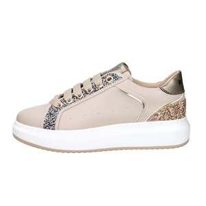 Zapatillas deportivas Keys Donna K 11201 de lona color topo, zapatos modernos - Product Image 1