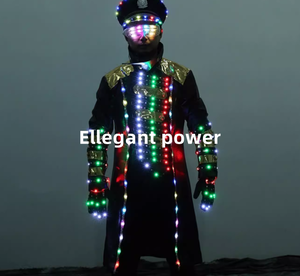 LED Robot Suit with Blue Light Uniform for Nightclub Bar KTV Shows and Parties <strong>Futuristic</strong> Party <strong>Clothing</strong> - Product Image 2