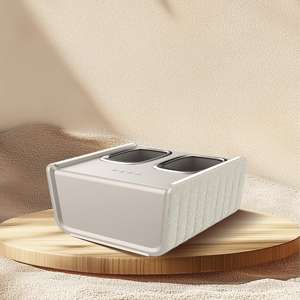 Masseur électronique de pieds Shiatsu avec compression de l'air et chauffage 4 modes Tabouret rabattable avec minuterie de 15 minutes - Product Image 3