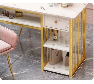Meubles de <span class=keywords><strong>salon</strong></span> de luxe légers en promotion : Tables de manucure avec tiroirs pour <span class=keywords><strong>salon</strong></span> de beauté et nail art - Product Image 6