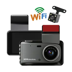 Camera Hành Trình Xe Hơi Hai Kênh Trước Và Sau Màn Hình Ips 4Inch Góc Rộng Full Hd Hộp Đen Dvr