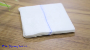 Almofadas de gaze de algodão esterilizado, compressa o cotonete esterilizado descartável 2x2 com o ce isis13485 - Product Image 3