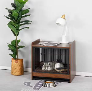 Cage pour chien en bois massif, démontable et assemblable, clôture intérieure pour chien, niche pour chien - Product Image 4