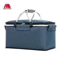 Panier de pique-nique isotherme pliable grande capacité pour camping et extérieur, sac de rangement pour glaçons, le plus vendu