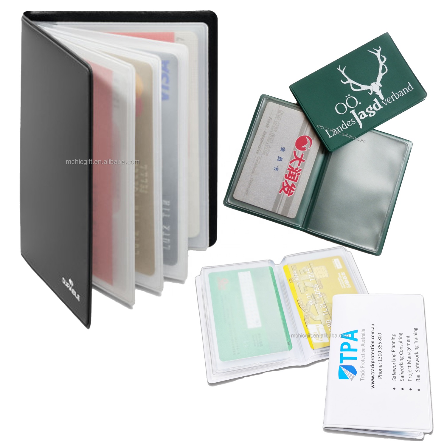 Plastic Business Card Sleeves - Durable & Customizable