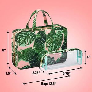 Bolsa de Maquillaje de Viaje de Fábrica BSCI, Bolsa Grande para Artículos de Aseo y Cosméticos con Organizador Interno, Perfecta para Escapadas de Fin de Semana o Viajes Largos - Product Image 2