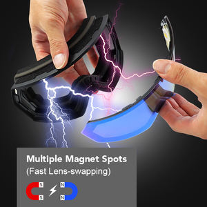 कस्टम लोगो बच्चों स्की गोगल्स चुंबकीय विरोधी कोहरे Uv400 सुरक्षा आरामदायक ध्रुवीकृत लेंस बच्चों स्नोबोर्डिंग सुरक्षा चश्मा - Product Image 5