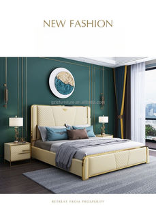 Venta al por mayor de muebles modernos para el hogar de lujo ligero rey suave marco de la <span class=keywords><strong>cama</strong></span> de almacenamiento Base de metal de madera <span class=keywords><strong>cama</strong></span> giratoria de tamaño <span class=keywords><strong>doble</strong></span> conjunto de dormitorio - Product Image 6