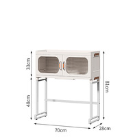 XJH support d'évier de cuisine multifonctionnel en plastique pour la maison support de vidange de stockage de vaisselle anti-poussière avec support d'utilisation de surface de comptoir