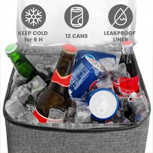 Organizador enfriador para bolsas Bogg X, accesorios originales grandes, cofre de hielo con bandeja divisoria, enfriador portátil a prueba de fugas con cremallera - Product Image 3