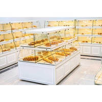 Vitrine de pain moderne, présentoir de boulangerie personnalisé, comptoir de décoration Design magasin de nourriture, vitrine de boulangerie en bois