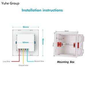Panel Táctil Inteligente Estándar Israelí, Enchufe de Pared de Cristal con Puerto USB C, Habilitado para WiFi, para Uso Doméstico - Product Image 5