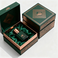 Caja de Embalaje Rígida para Muestras de Perfume de Lujo Moderno y Elegante con Recubrimiento UV, Materiales Reciclados y Logotipo Personalizado para Exhibición