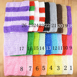 Vente de 6 pouces coréen Crochet Wrap poitrine tête avec 15x15cm enfants poitrine Wrap bricolage 38 couleurs - Product Image 3