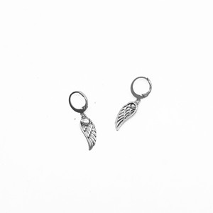 Pendientes colgantes de ala de ángel de plata tibetana yunnique para mujer, joyería de moda con diseño de plumas y forma geométrica - Product Image 3