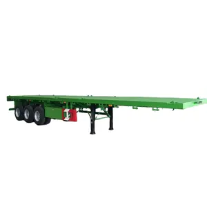 Remorque plate-forme de transport de conteneurs de 40 pieds semi-remorque à plat pour camion