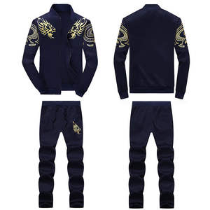 2023 vente en gros OEM élégant ajusté survêtements survêtement fermeture éclair à capuche Jogging hommes survêtement survêtement haute qualité hommes survêtement - Product Image 2