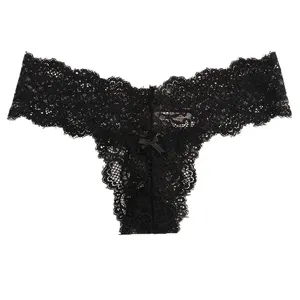 Sheer Lace Sexy Panties Cotton File Office Lady Work Suits Cotton Ladies Women Cotton Panties For