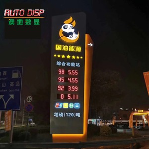 <span class=keywords><strong>Led</strong></span> gas giá đăng bảng hiển thị cho gas Station-IP65 không thấm nước tùy chỉnh màu sắc độ sáng ánh sáng mặt trời có thể đọc được điều khiển từ xa - Product Image 1
