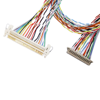 Kabel Peralatan Internal 1.25mm, Kabel Transmisi Sinyal DF13-2*15P, Kabel Layar LVDS Konektor FI-X-30P