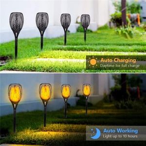 <span class=keywords><strong>Torche</strong></span> solaire à 96led pour le <span class=keywords><strong>jardin</strong></span>, imperméable, lumière en forme de flamme vacillante, trois Modes d'éclairage, - Product Image 6