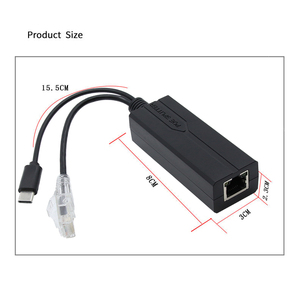 IEEE802.3af/at Standard 48V 2.4A Type-C USB C Output 10/100Mbps 15W POE <b>Adapter</b> POE for Security Camera <b>Wireless</b> - Product Image 4