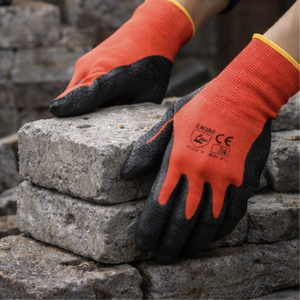 Guantes de seguridad de poliéster recubiertos de látex, Vietnam, 13G, guantes sin costuras con agarre en la palma y los dedos para jardinería y manipulación - Product Image 5
