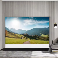 Écran de projection motorisé au sol pour projecteur laser cinéma 4K/8K blanc 72 pouces MAX 2026 – Système vidéo home cinéma