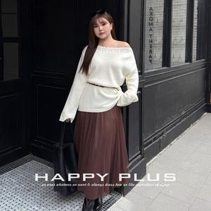 รันฉี พลัสไซส์ กระโปรงผู้หญิงเอวสูงสีน้ำตาลกาแฟ กระโปรงผ้าทูลล์เอวยางยืด ผ้าตาข่ายสีพื้นพลิ้วไหว กระโปรงเดรสฤดูหนาว รุ่น N8264 - Product Image 5