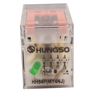 Nhỏ trung gian điện từ tiếp sức h54p my4 MY4N-GS DC dc12v24v AC AC220V 14 pins Mini tiếp sức - Product Image 5